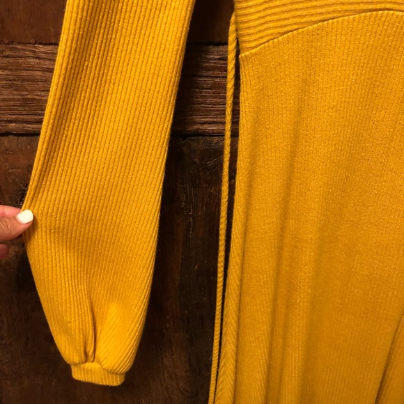 Estam Dresses Mustard Yellow Sweater Dress Poshmark